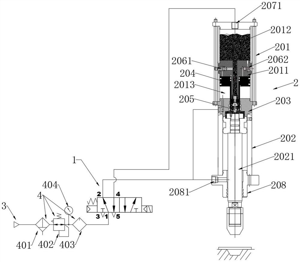 Portable gas-liquid pressure cylinder capable of prolonging service life of sealing element