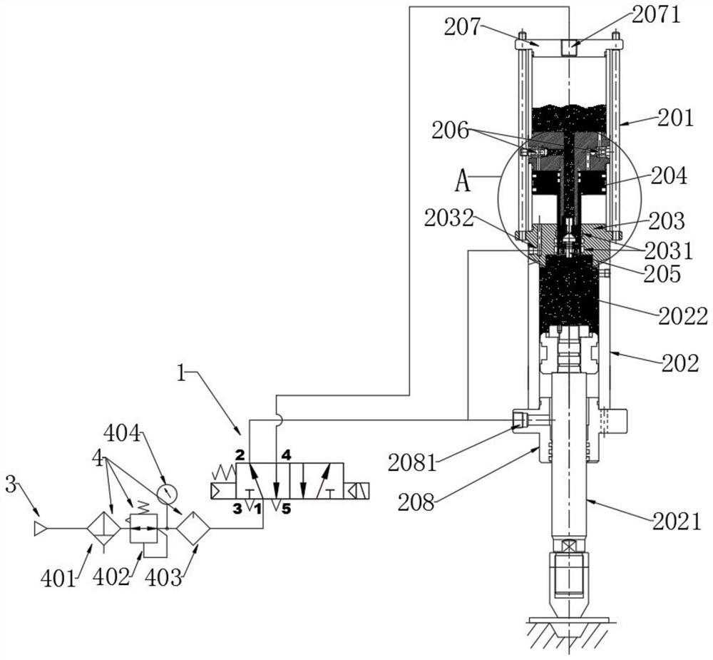 Portable gas-liquid pressure cylinder capable of prolonging service life of sealing element