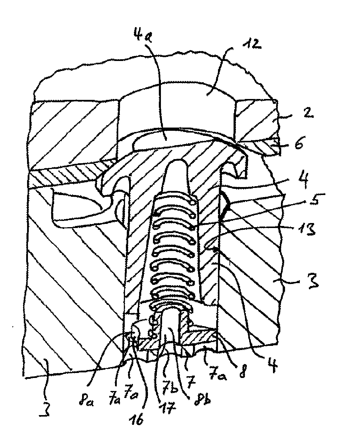 Poppet valve for a compressor