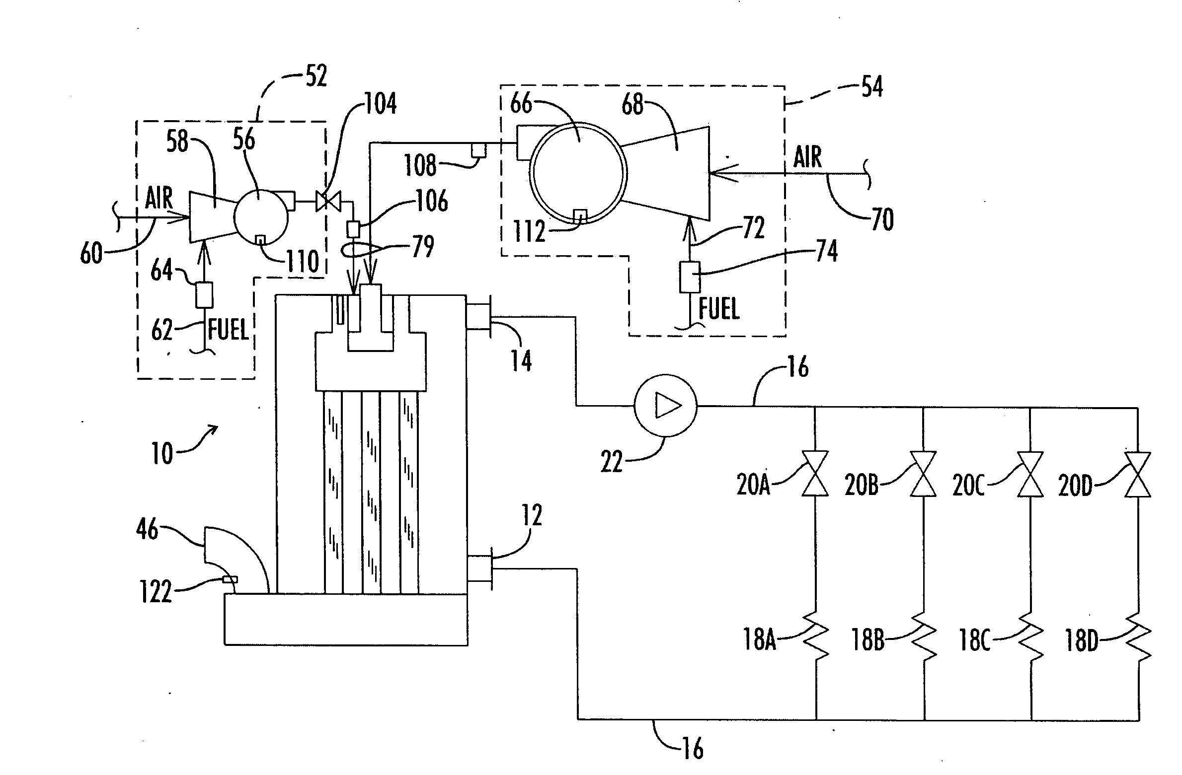 Gas Fired Modulating Water Heating Appliance With Dual Combustion Air Premix Blowers