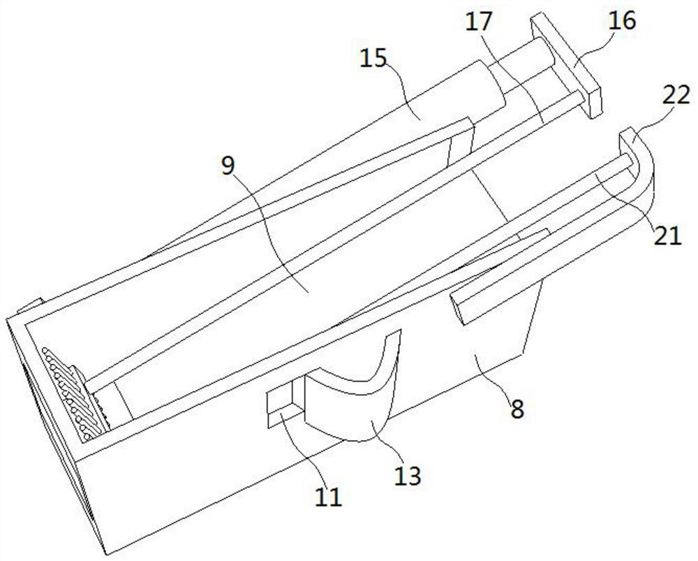 A device for cleaning and collecting river water pollution floating garbage