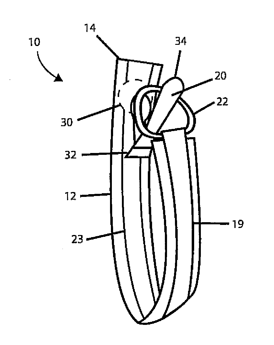 Clothing clip apparatus and method for using same