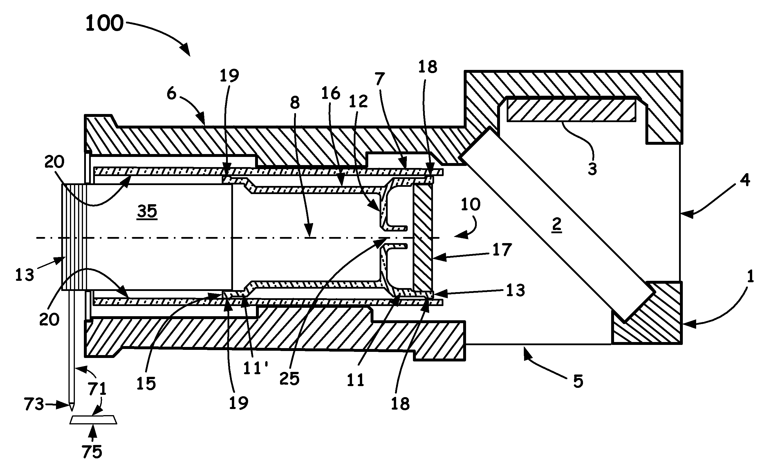 All graphite interferometer bearing assembly