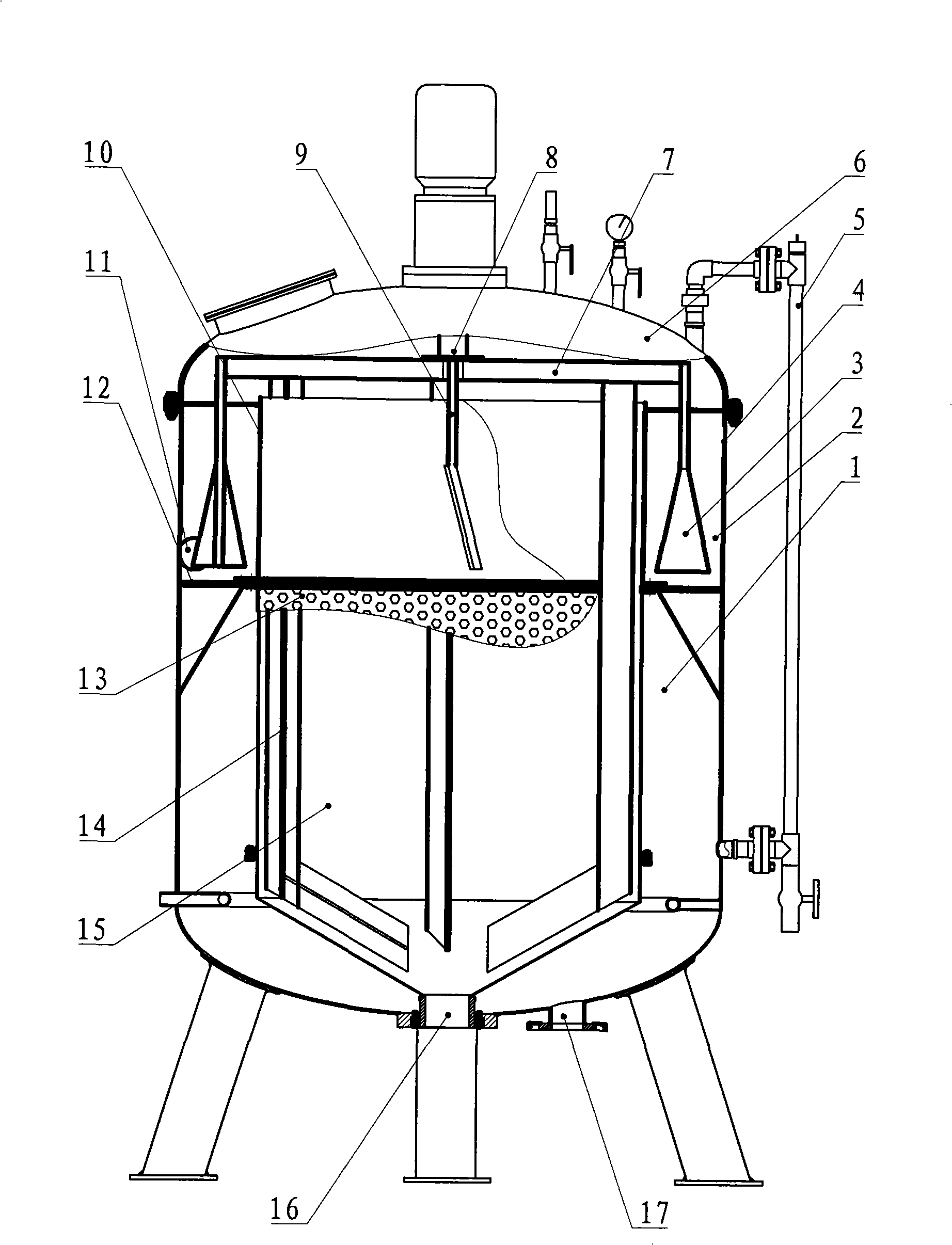 Flocculating concentration apparatus in sludge treatment