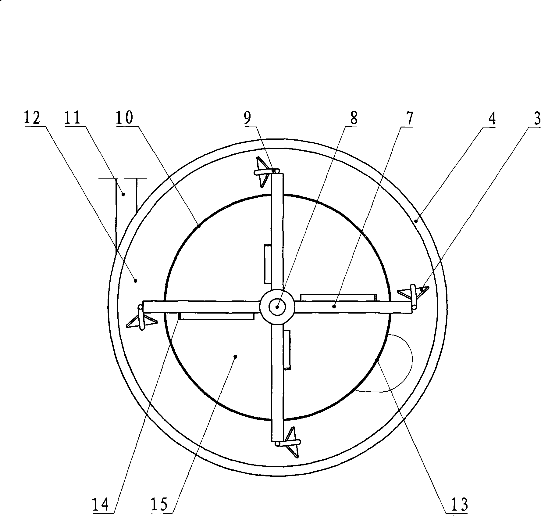 Flocculating concentration apparatus in sludge treatment