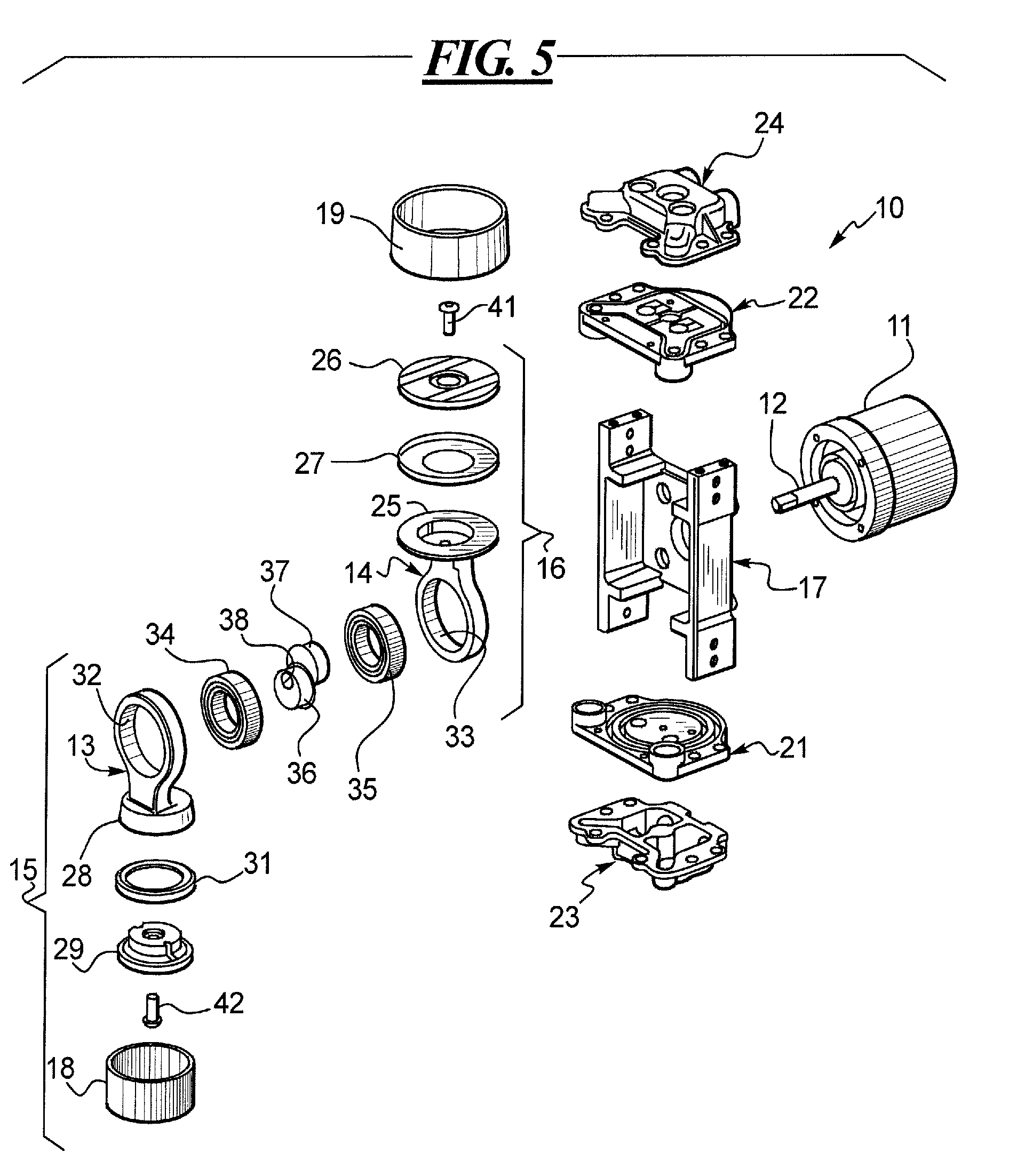 Balanced dual rocking piston pumps