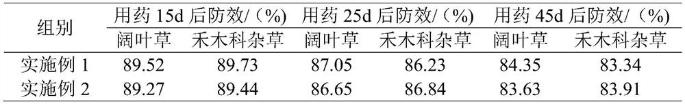 Long-acting rice pre-emergence special herbicide and preparation method thereof