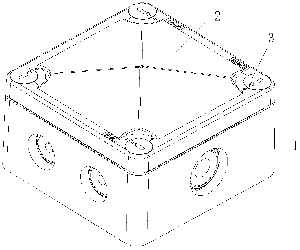 Waterproof sealed wiring box