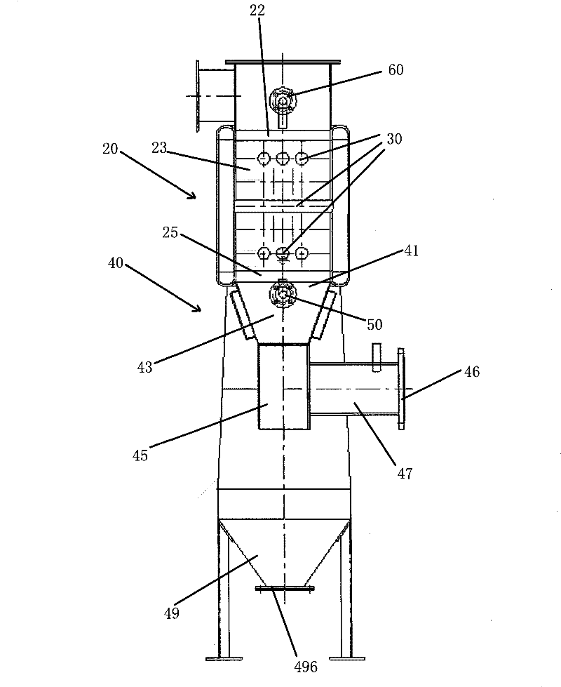 Flue gas dedusting energy-saving device for boiler