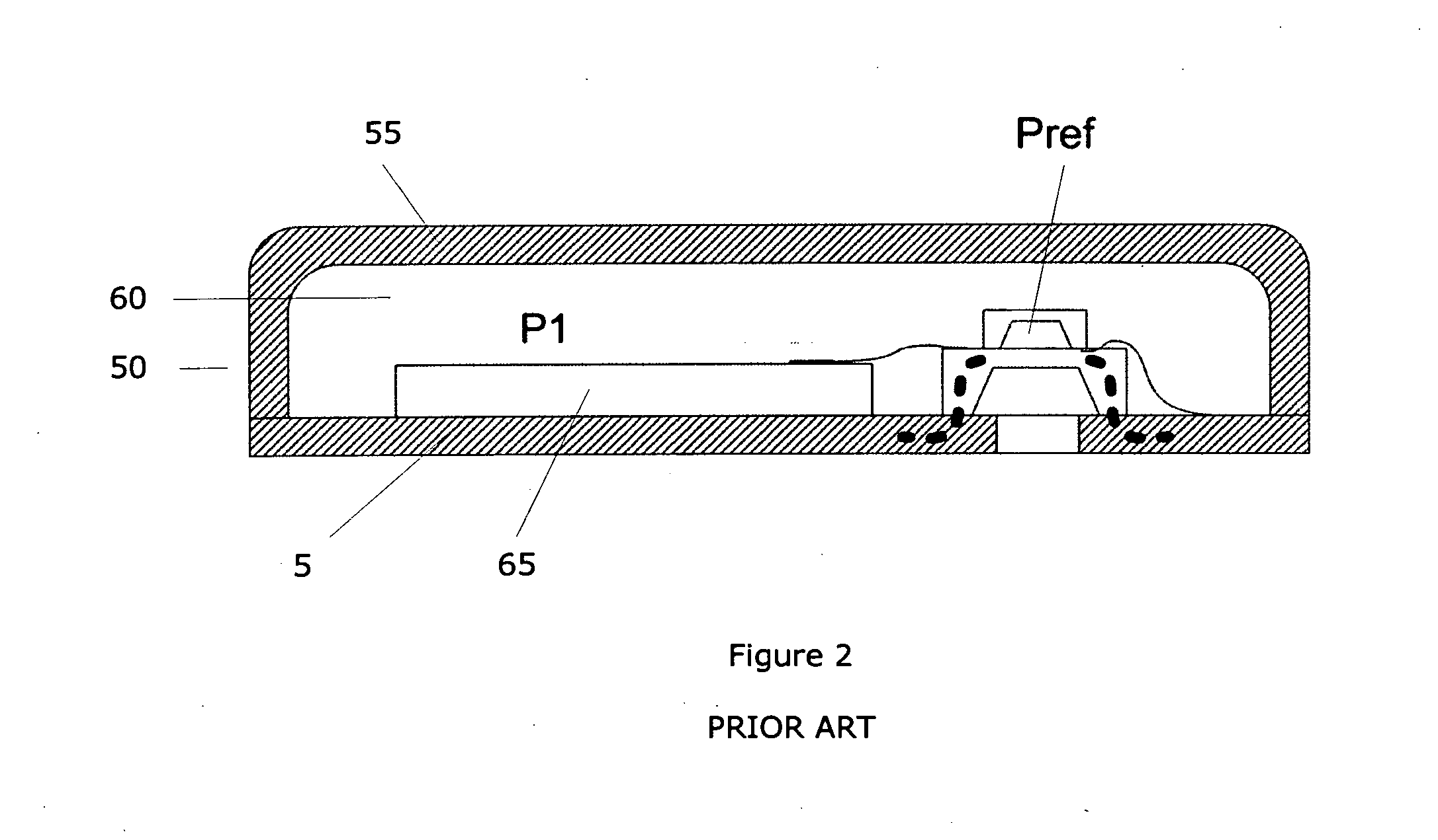 Apparatus and method for minimizing drift of a piezo-resistive pressure sensors due to progressive release of mechanical stress over time