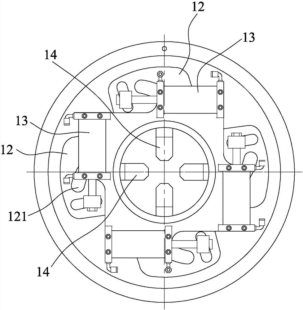 Centring clamping device