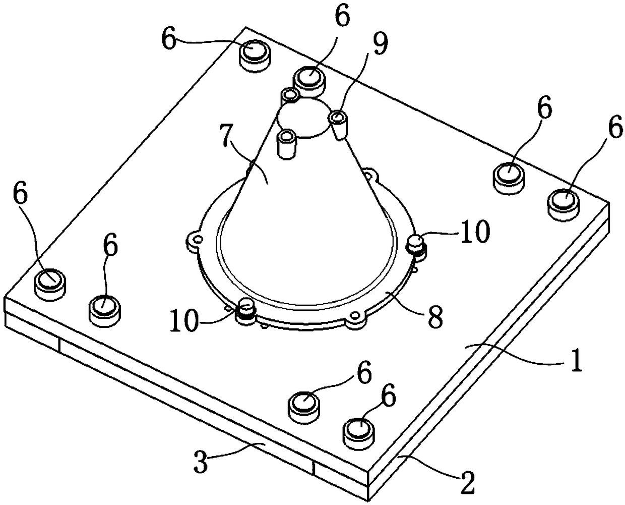 Airplane APU rear bearing cavity maintaining tool