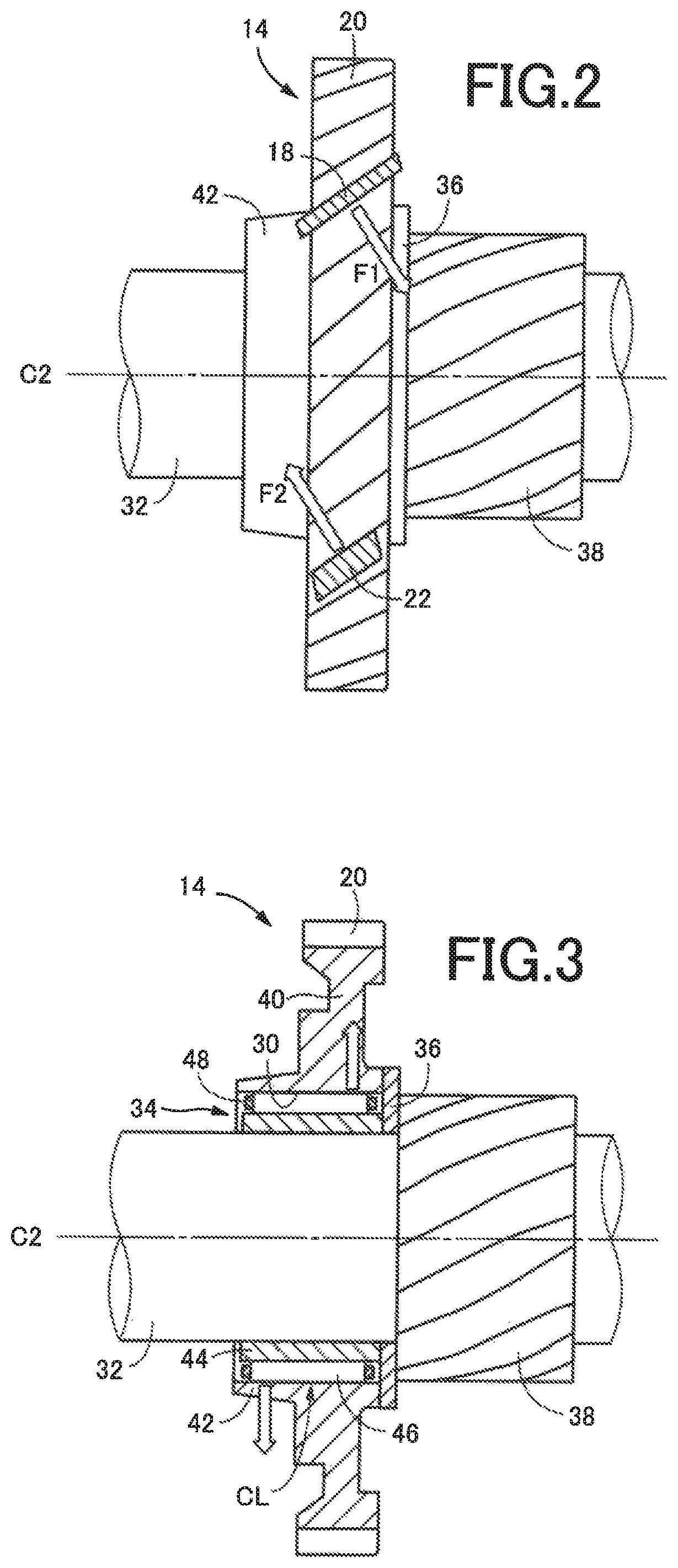 Helical gear device