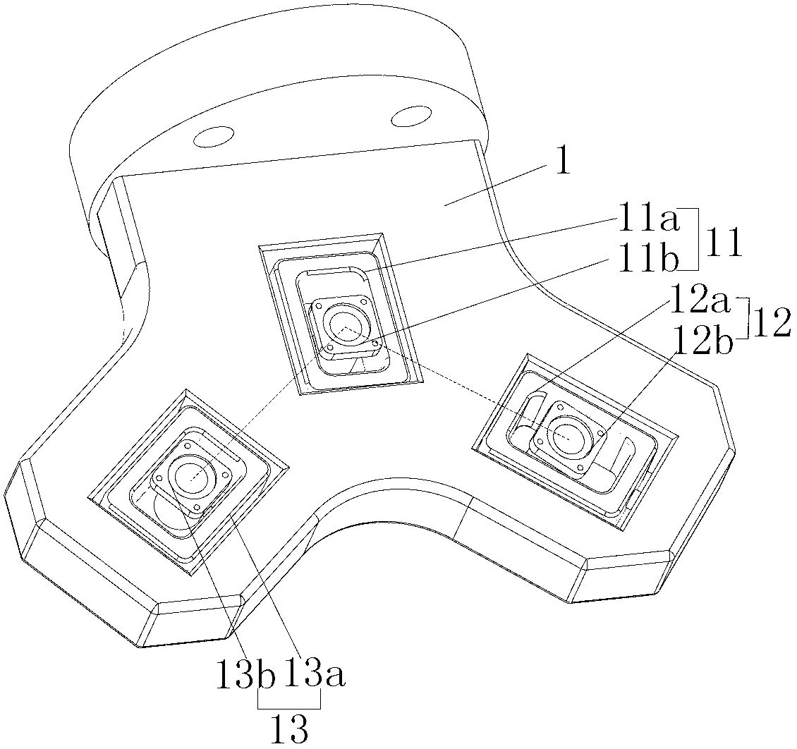 Space five-degree-of-freedom hybrid robot