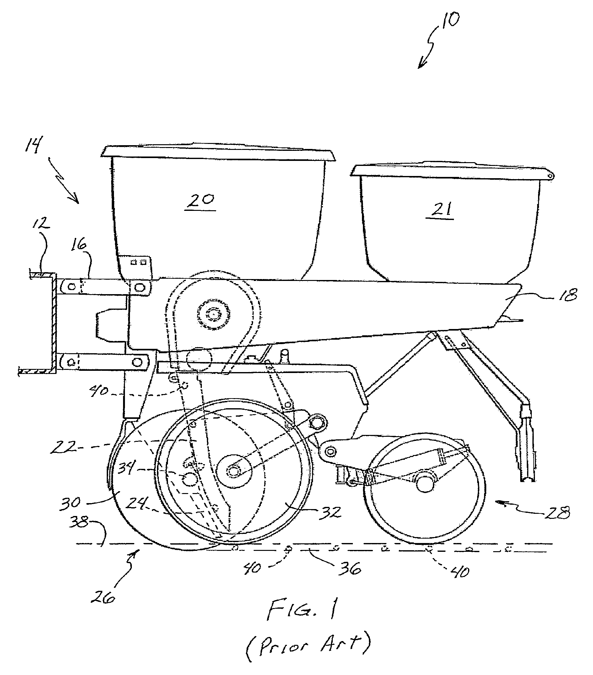 Planter bracket assembly for supporting appurtenances in substantial alignment with the seed tube