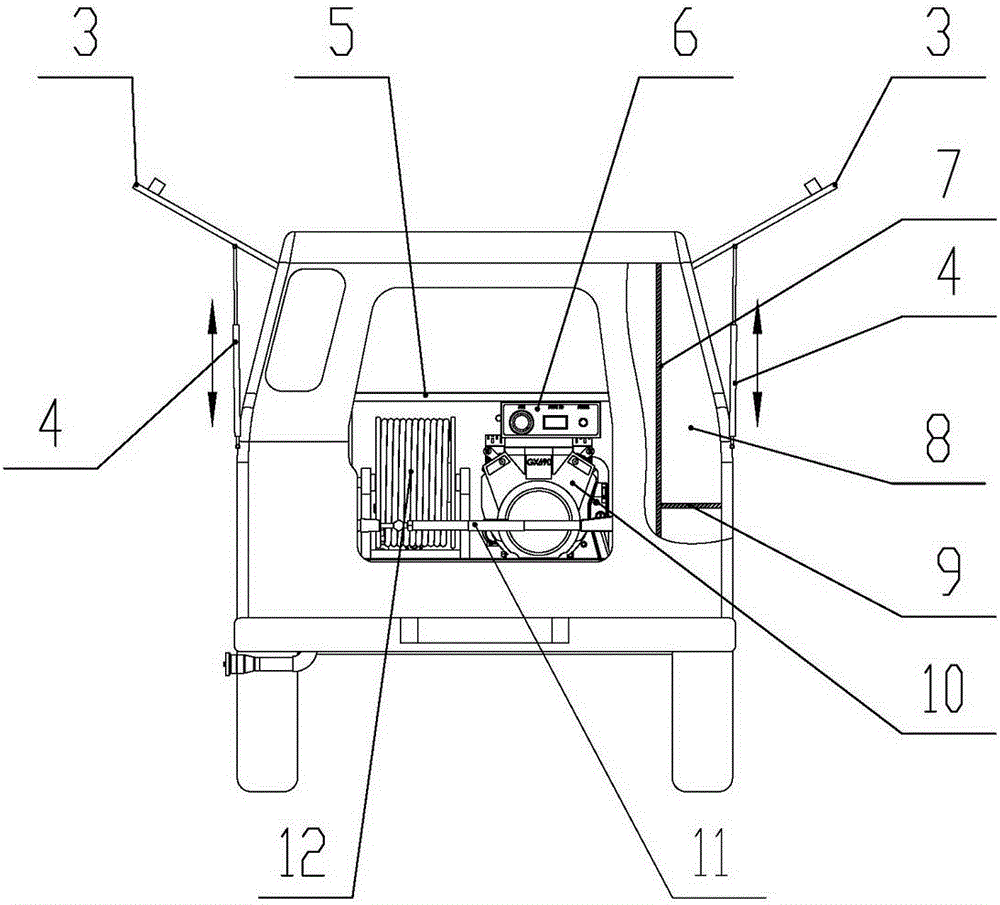 High-pressure fine-water-mist off-road fire-fighting vehicle