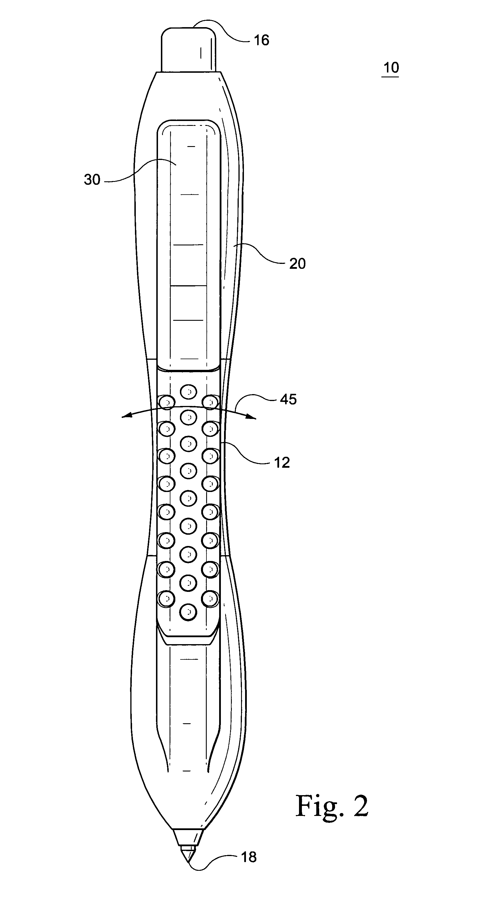 Writing instrument with enclosing structure