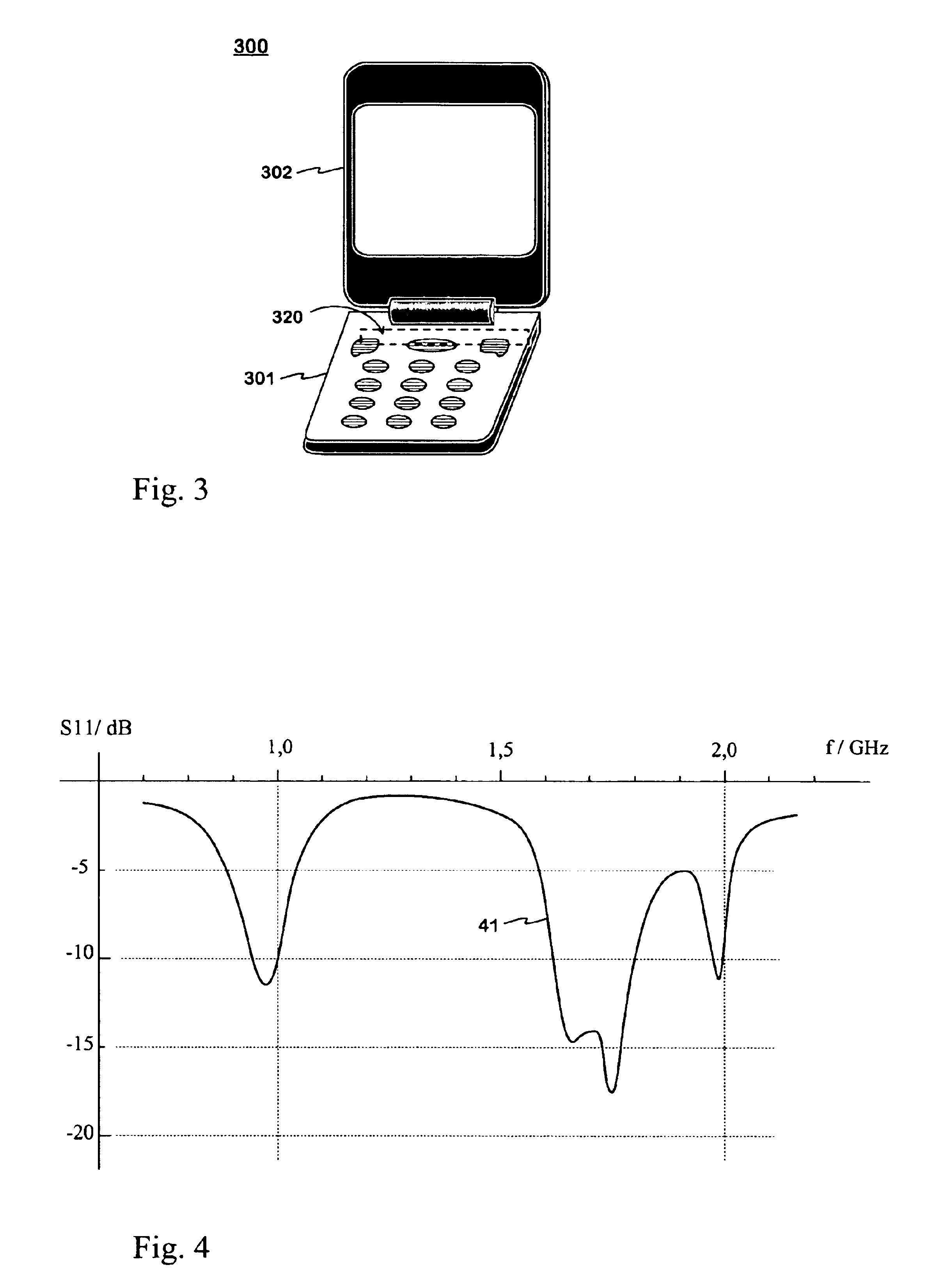 Antenna for foldable radio device