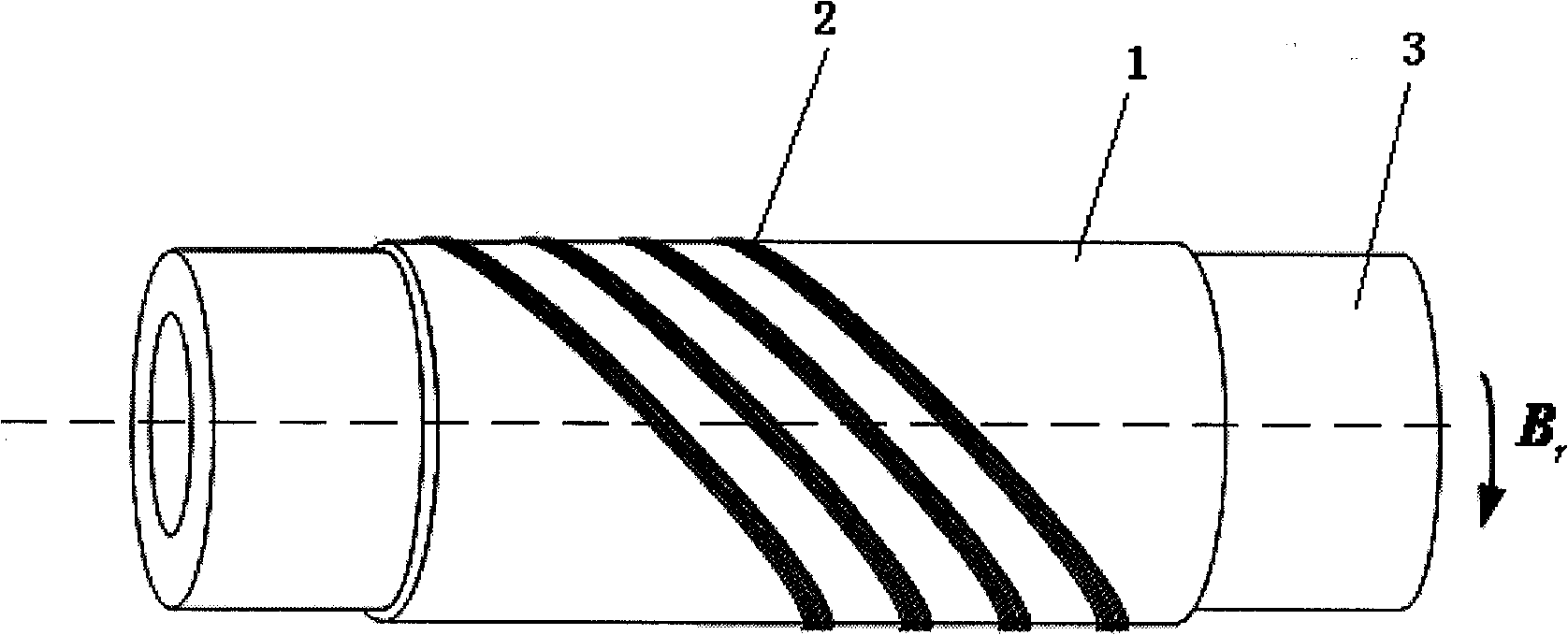 Pipeline axial ultrasonic guided wave energy exchange probe