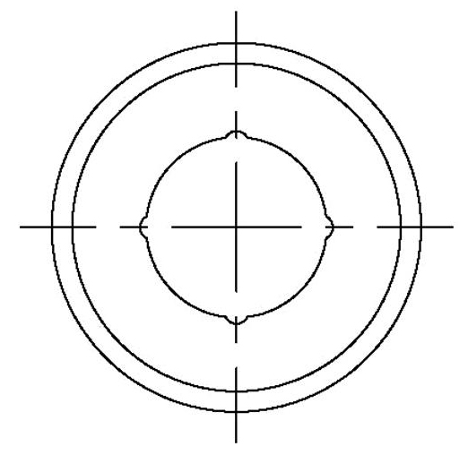 Stepped cylindrical component die for medium plate