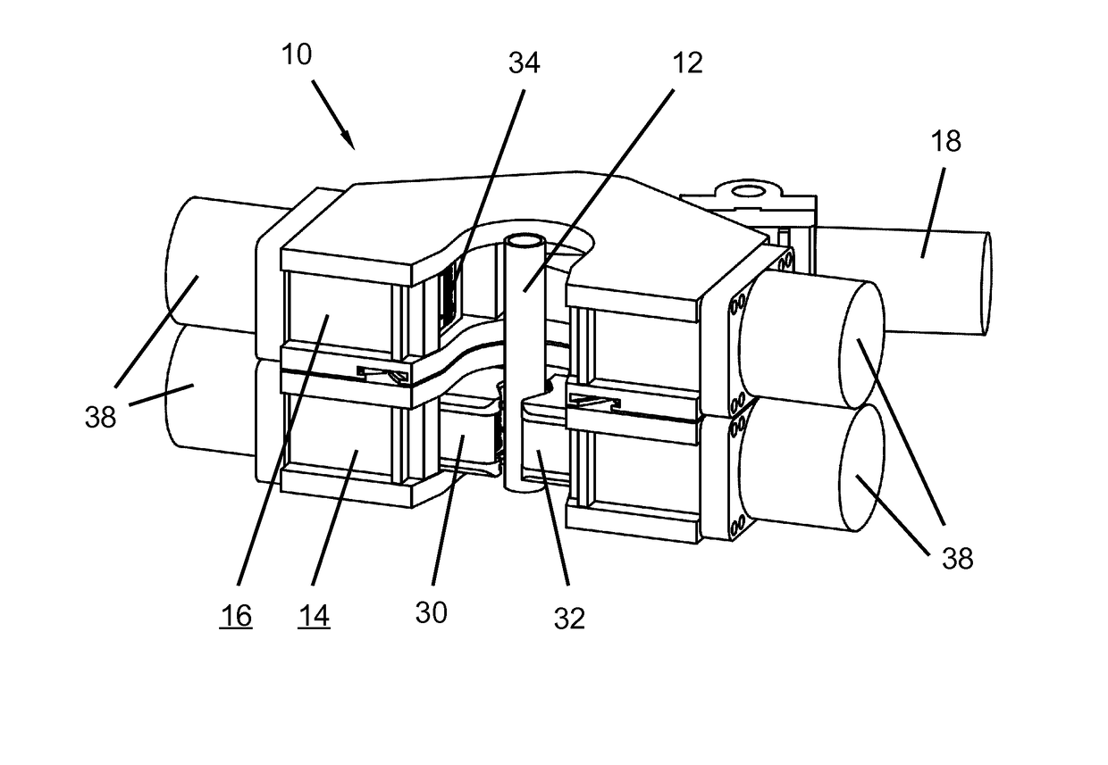 Method for operating a tongs system for use on a rig and corresponding tongs system, computer program for implementing the method and rig comprising a tongs system