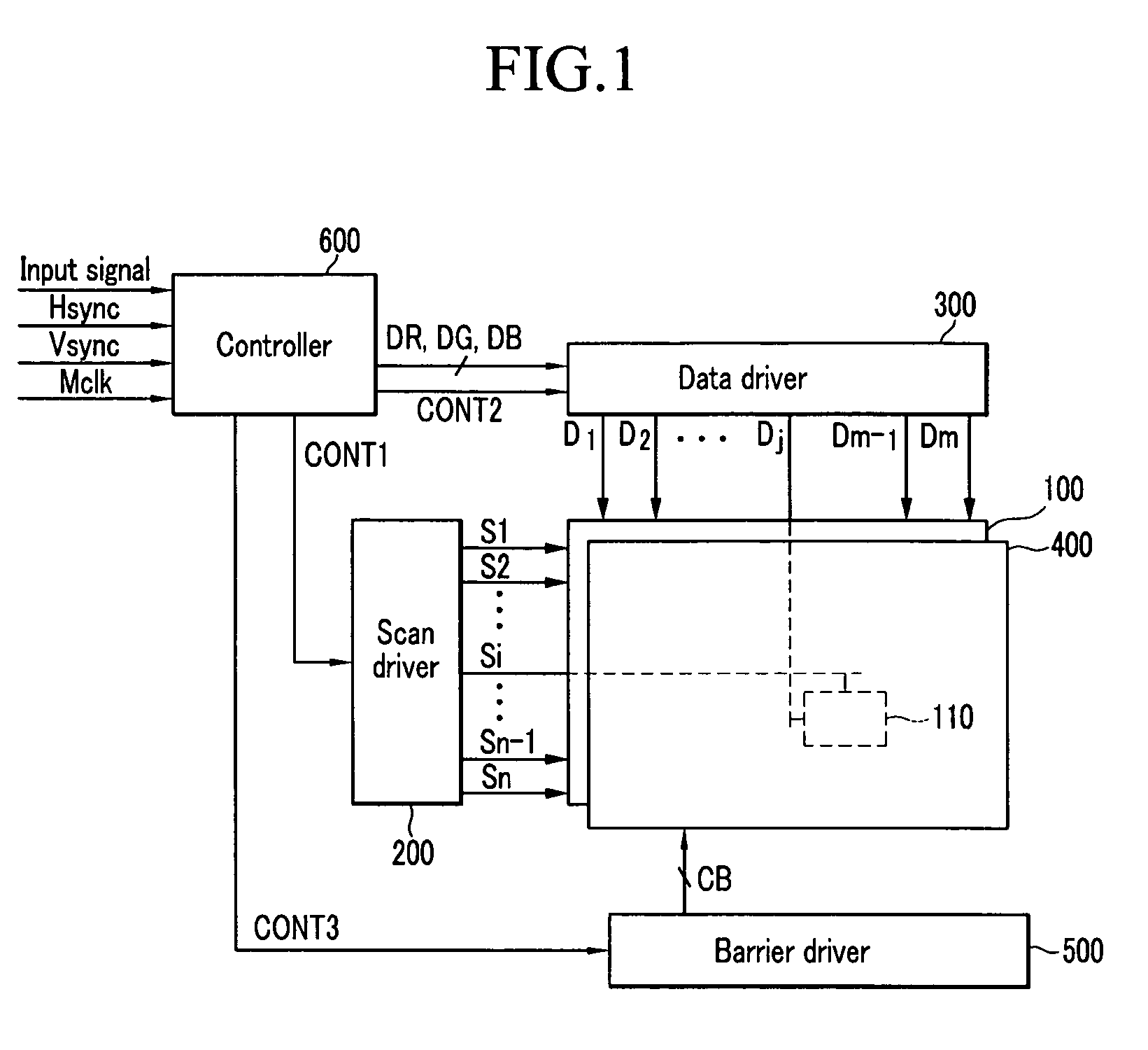 Electronic display device