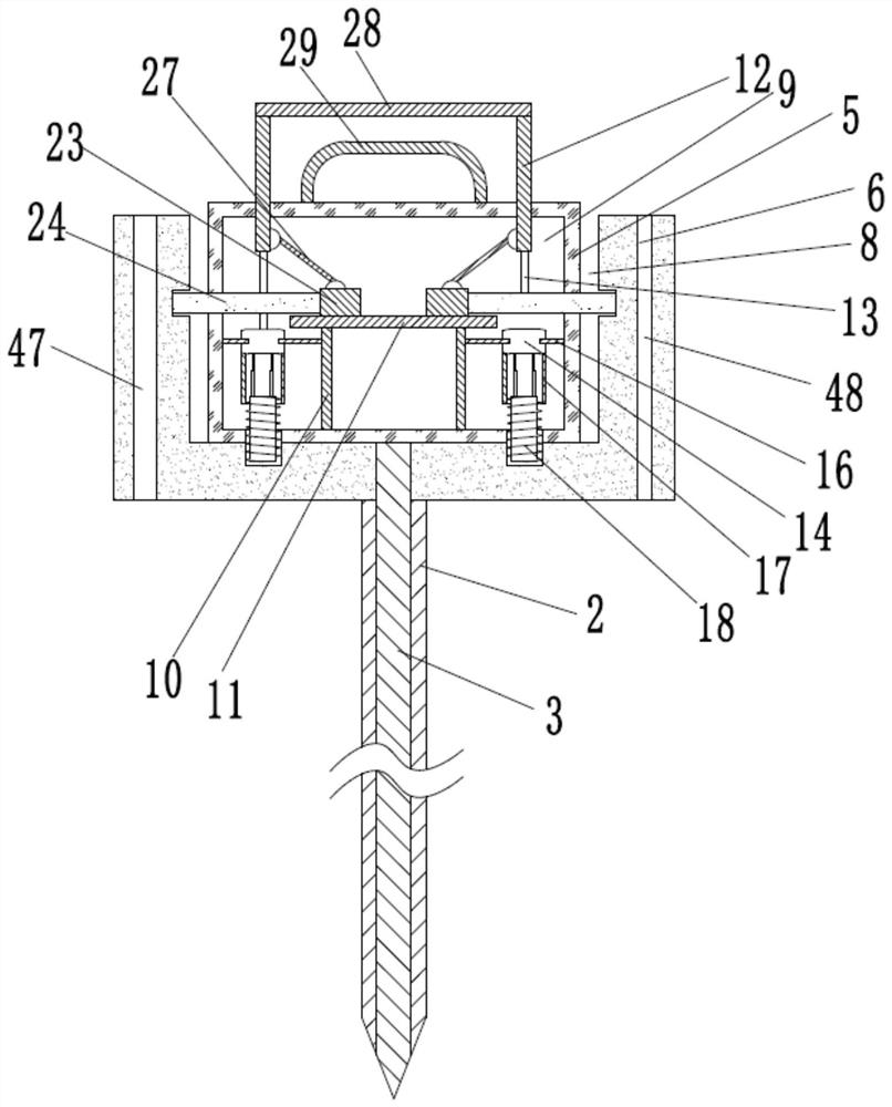 Auxiliary device for liver segment resection under guidance of B-mode ultrasound