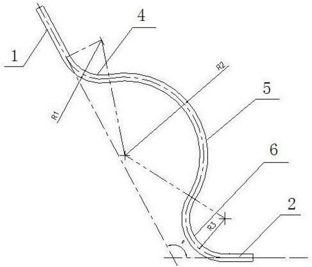 Bend tube detection device and application thereof