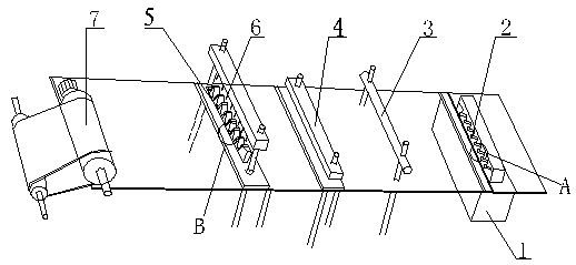 A kind of L-shaped braided belt processing method