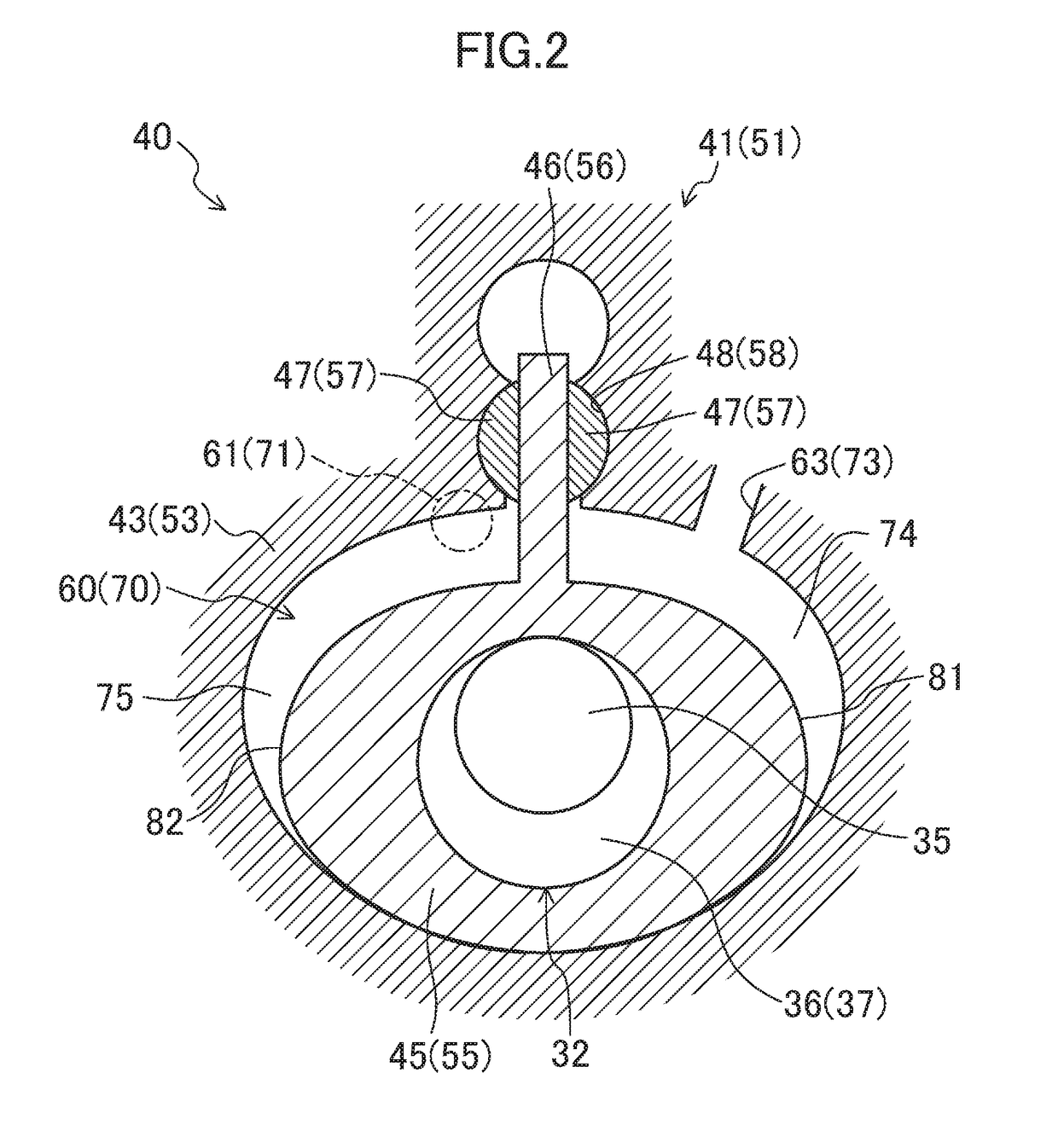 Oscillating piston-type compressor