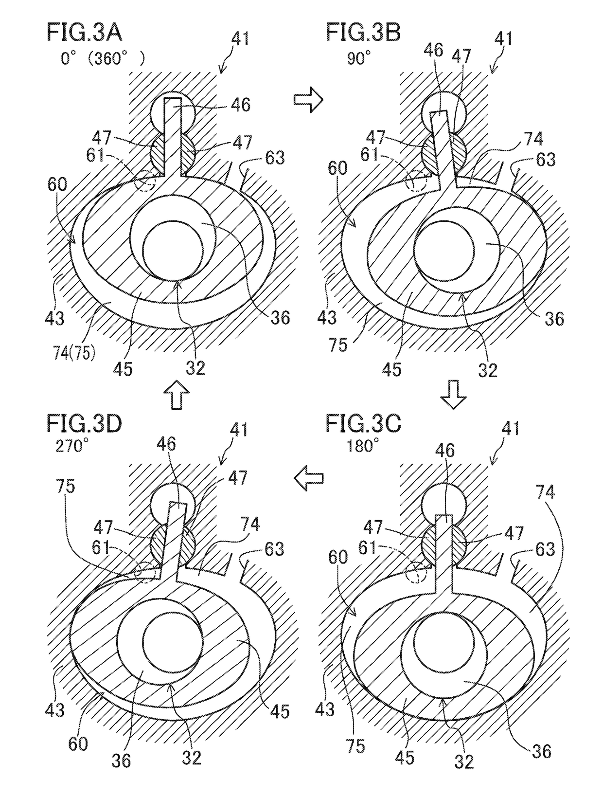 Oscillating piston-type compressor