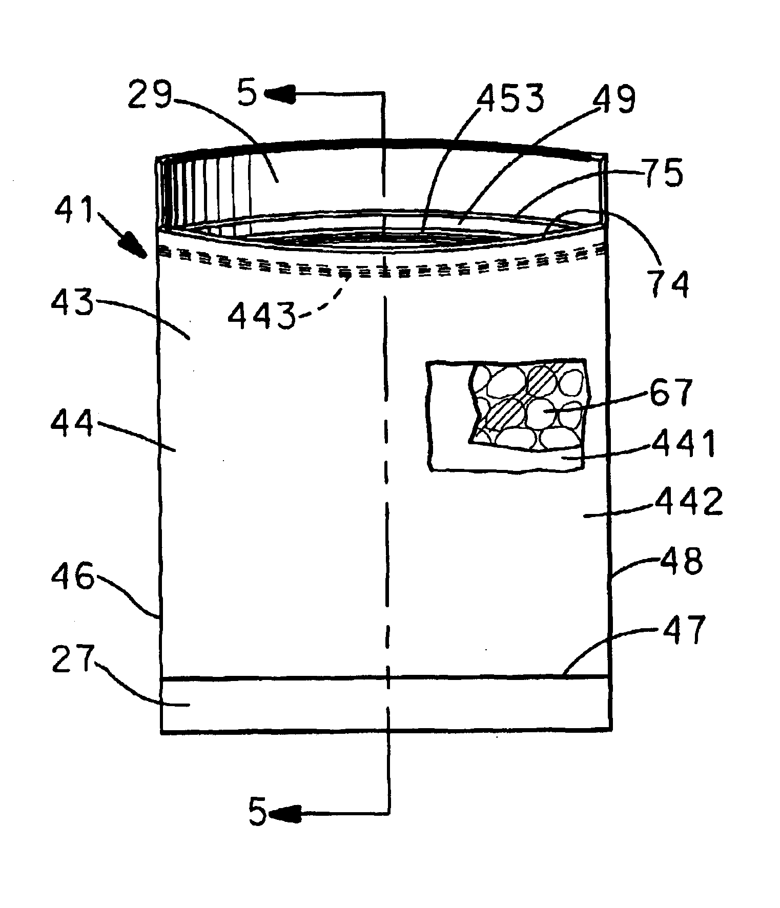 Non-constrictive ice bag device