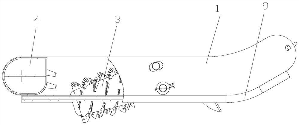 Composite underwater power dredging drag harrow