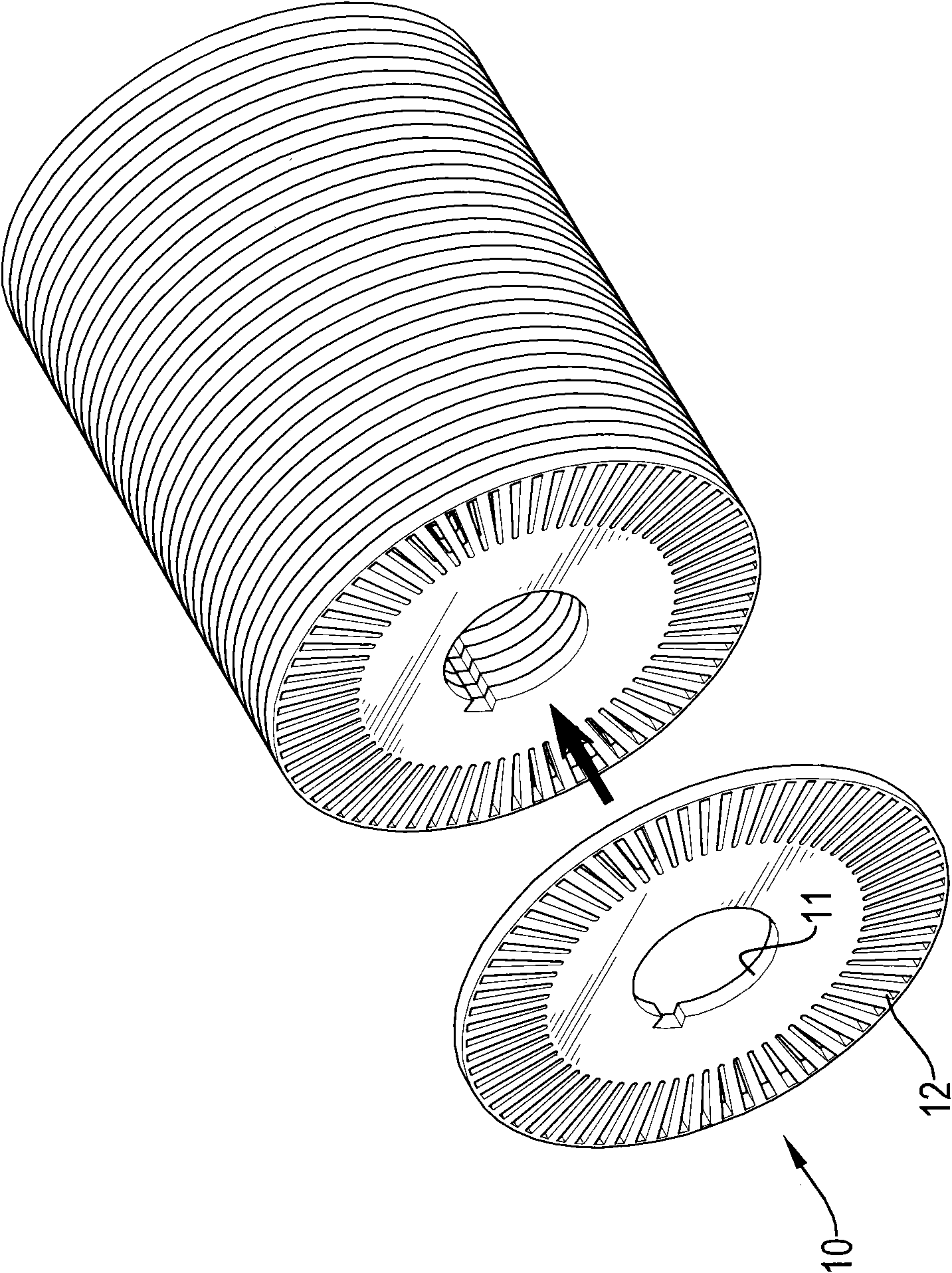 Manufacturing method of motor rotor