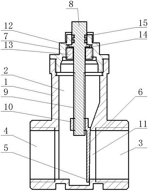 Low voltage driven knife-type gate valve body