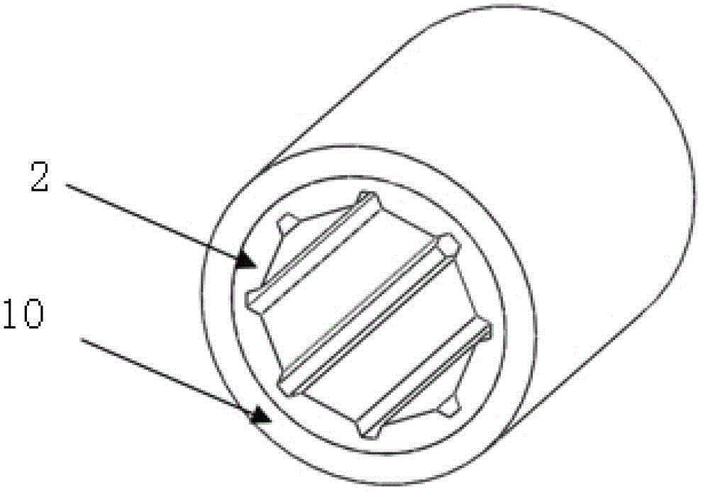 Composite material backing water-lubricated rubber bearing and preparation method thereof