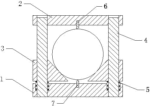 Test auxiliary device for testing tensile strength of rock through Brazilian test