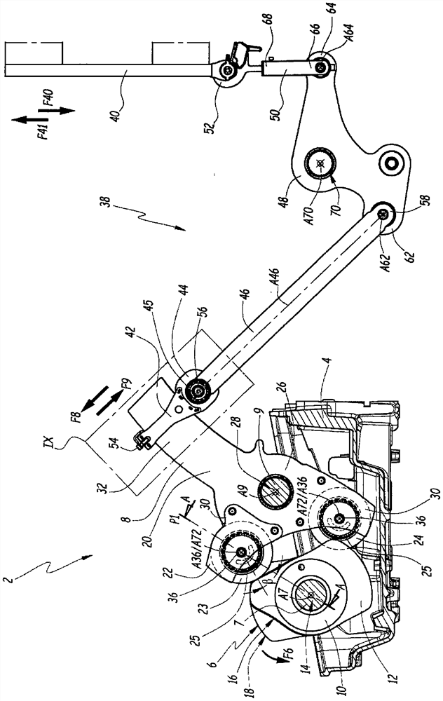 Bearing for shed machine or motion transmission system, heald frame motion lever comprising such bearing, and shed machine comprising such lever or bearing