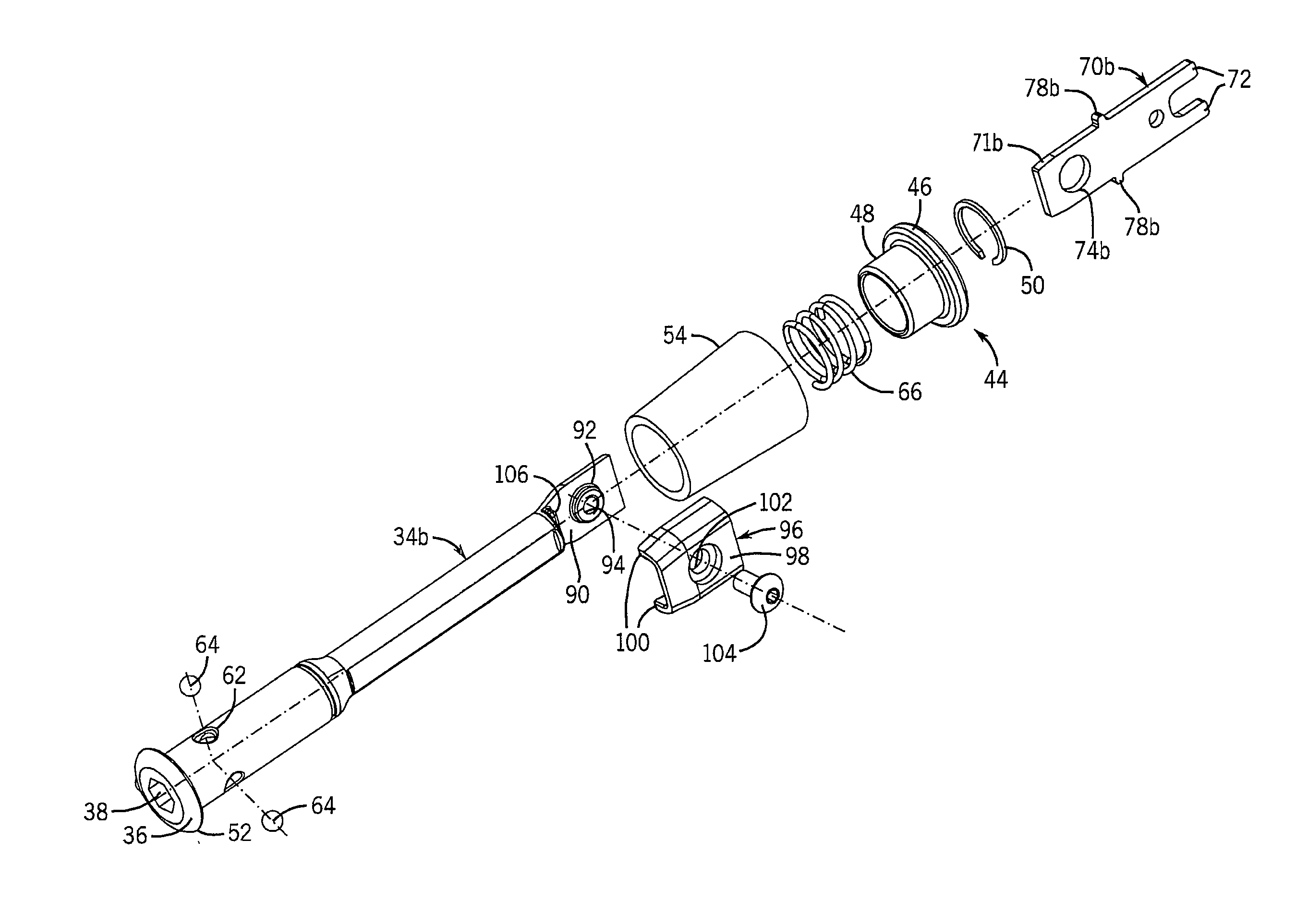 Dual Tang Adapter For A Power Tool Attachment