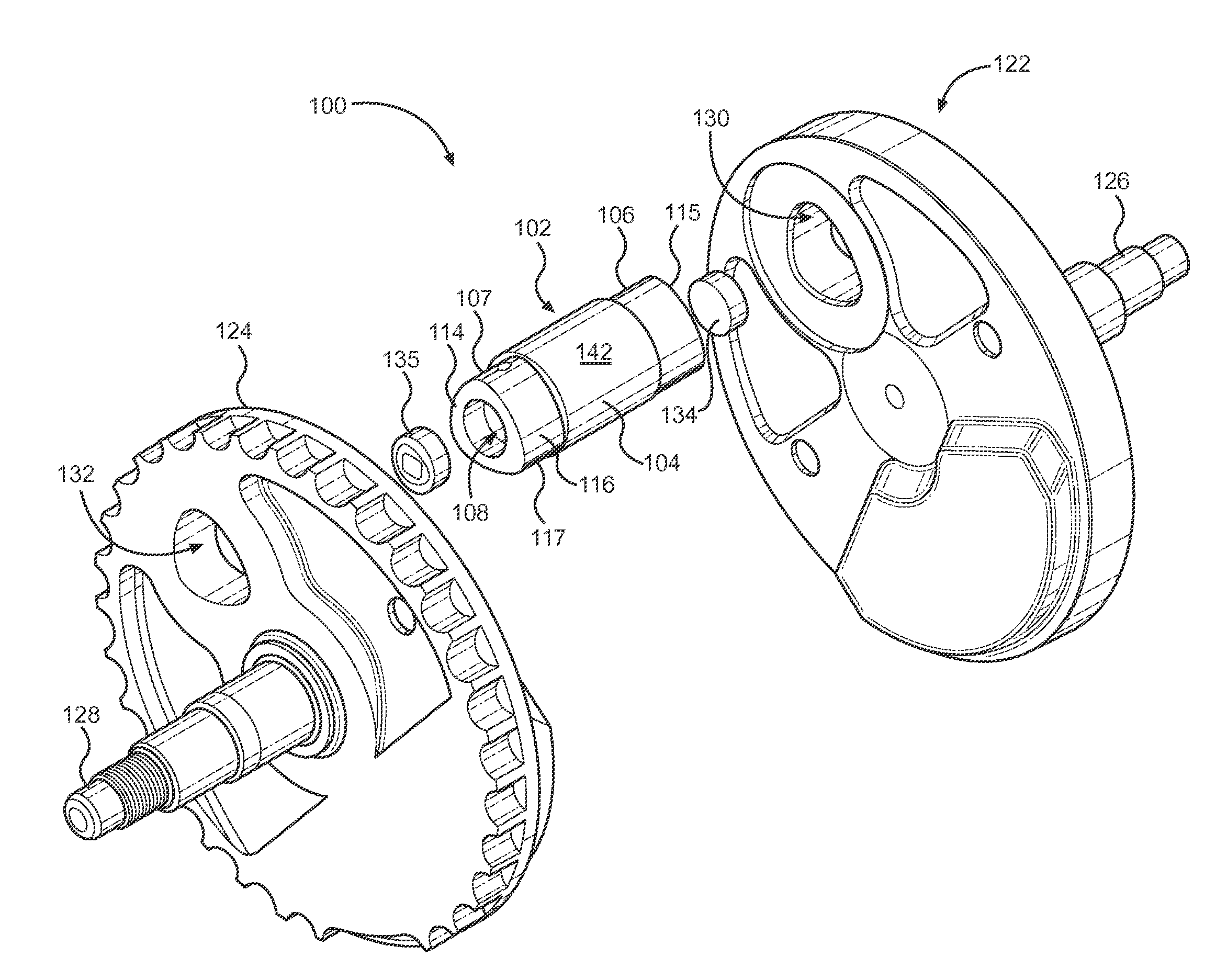 Crankshaft assembly with polygon crank pin