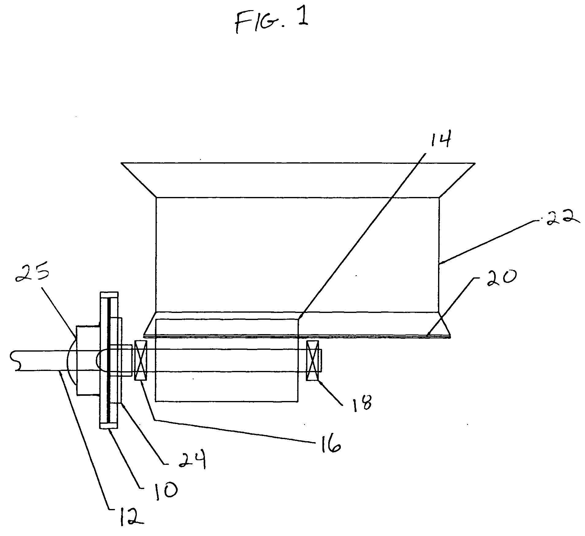 Soft start, high inertia flywheel for tub grinders