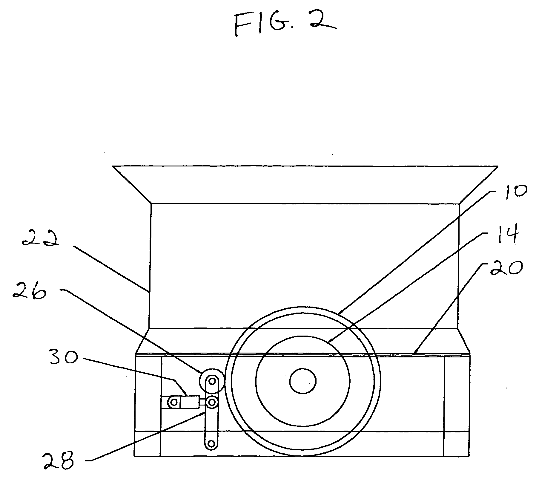 Soft start, high inertia flywheel for tub grinders