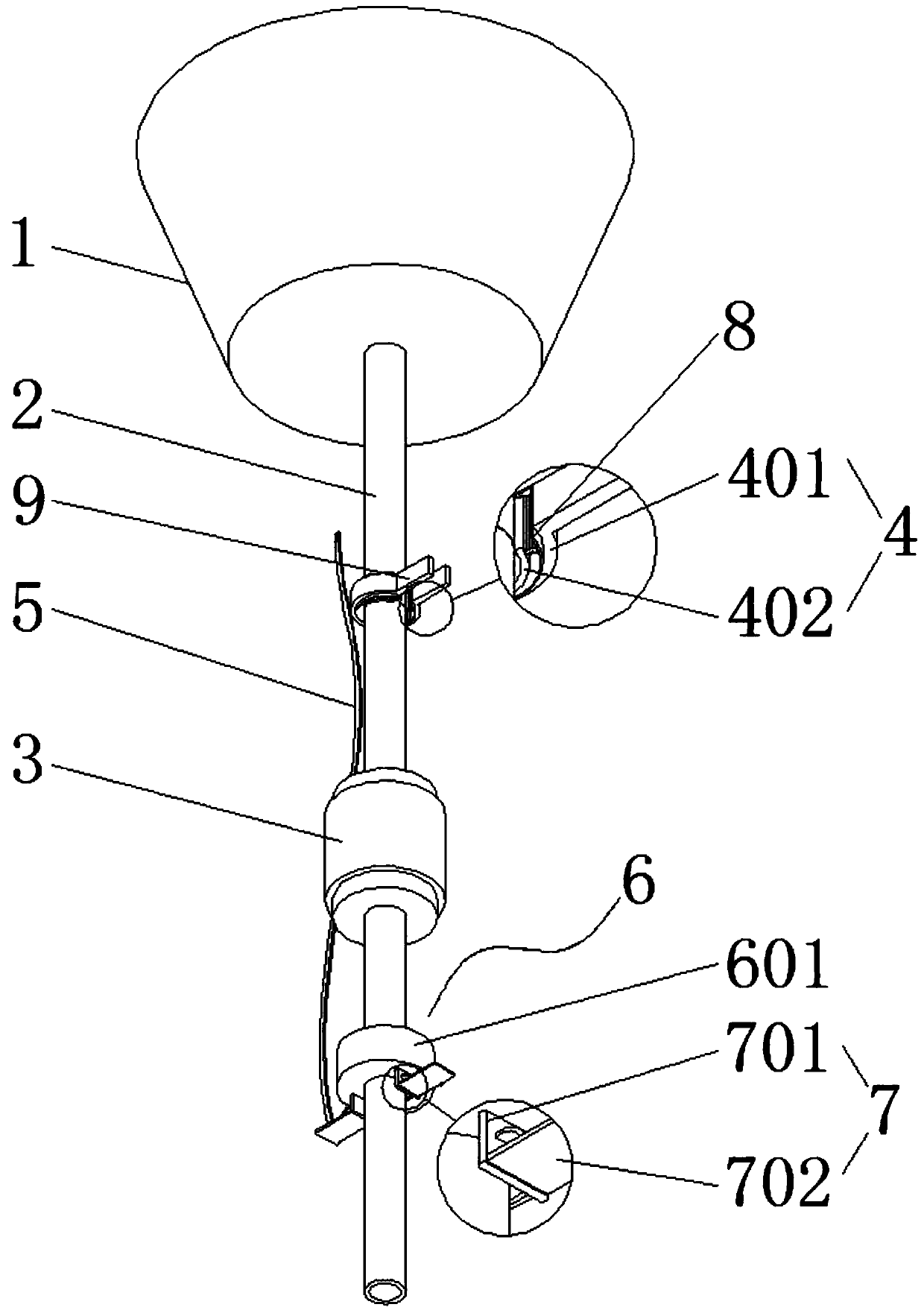 Funnel stomach irrigator