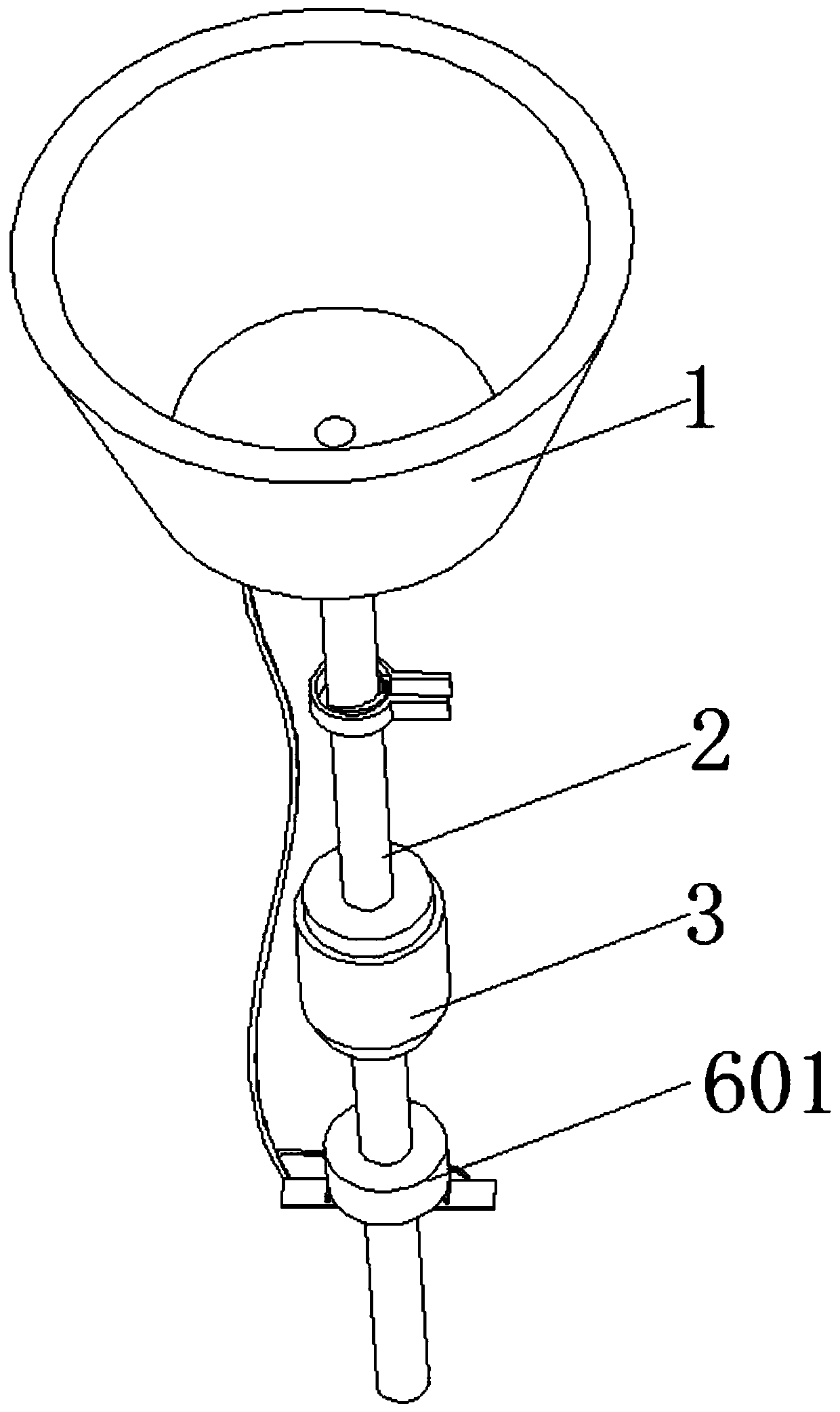 Funnel stomach irrigator