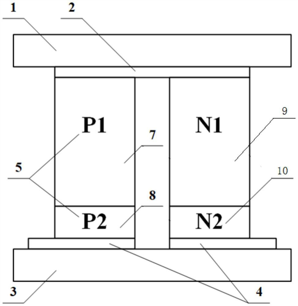 A segmented semiconductor refrigeration chip