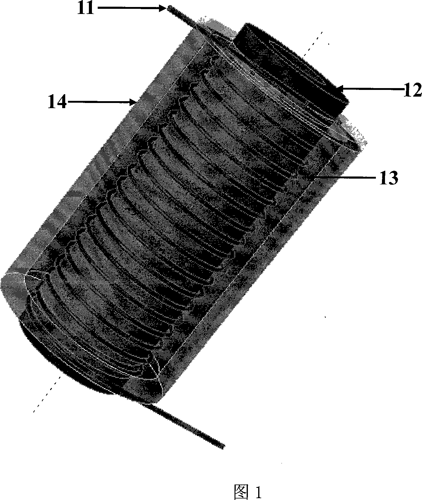 Refrigerating method of high-capacity optical fiber laser