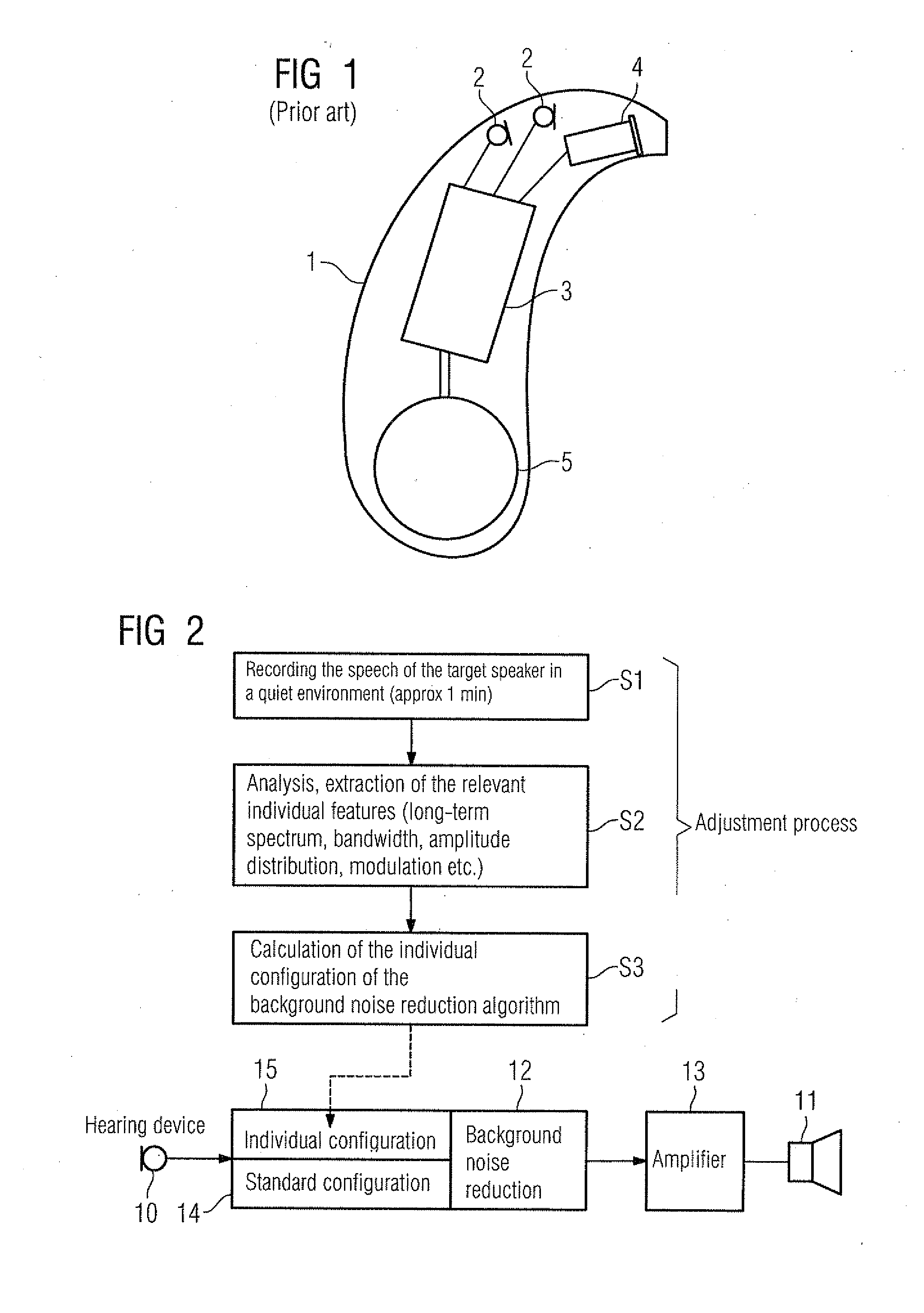 Adjusting a hearing apparatus to a speech signal