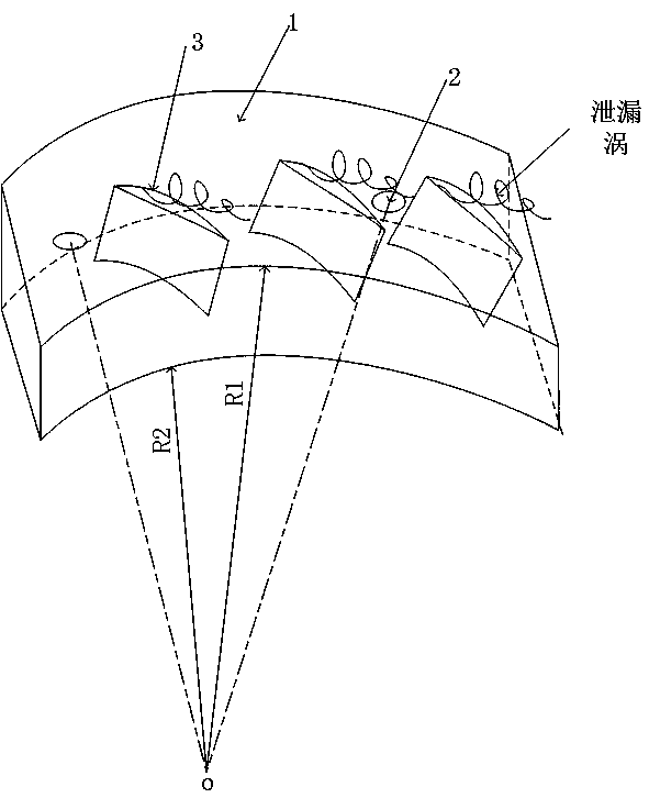 Axial flow compressor circumferential-direction large-interval small-through-hole cartridge receiver