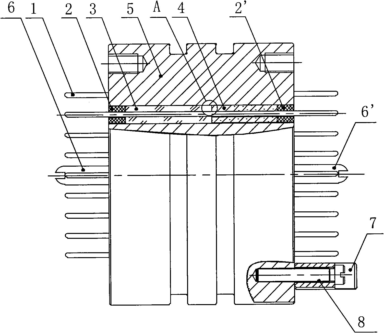 High pressure resistance sealed connector and adaptor thereof