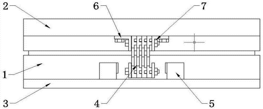 Steel damping limiting unidirectional moving pot type rubber support seat